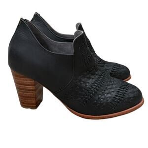 Bali ELF Woven Leather Ankle Boots